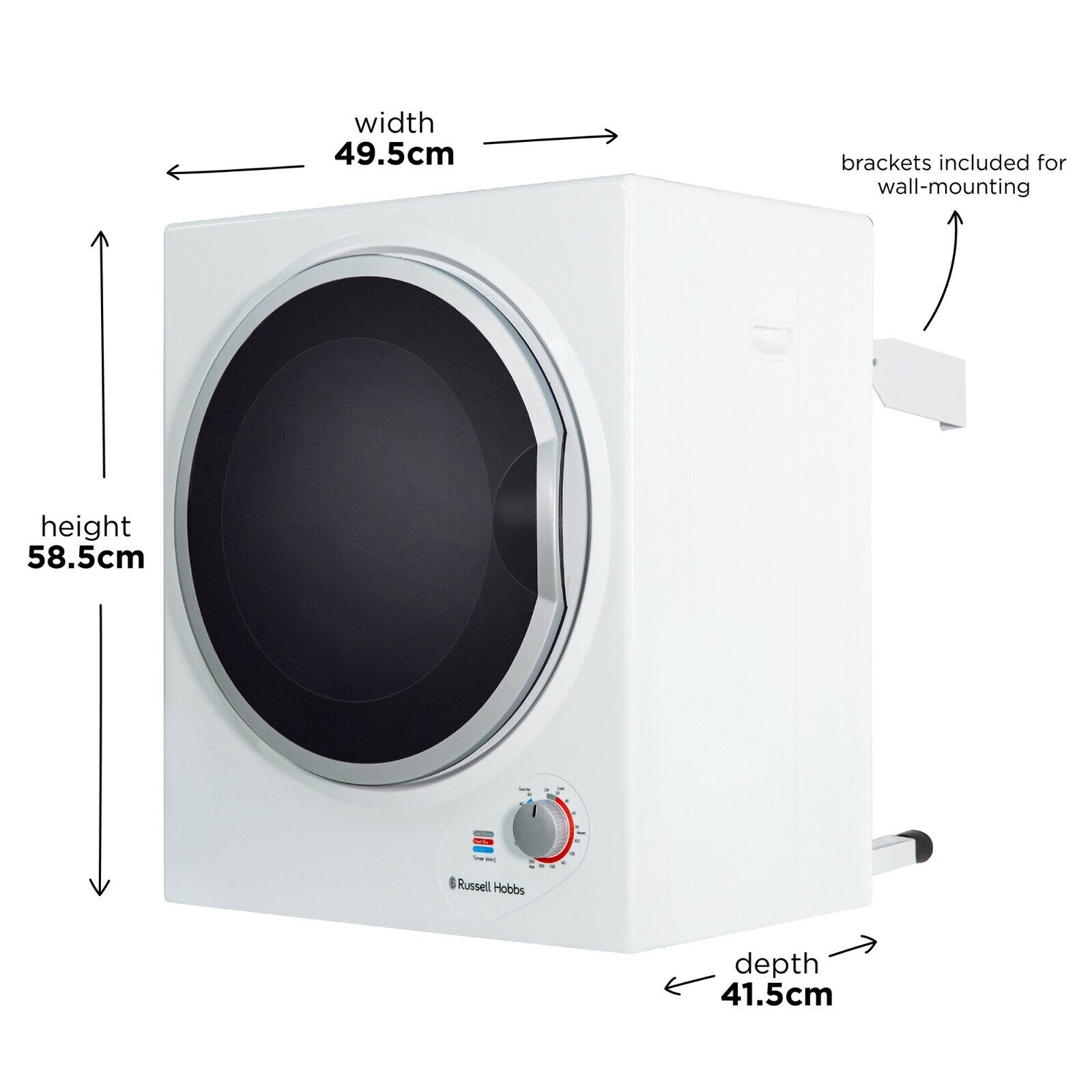 Russell Hobbs Compact 2.5kg Mini Tumble Dryer