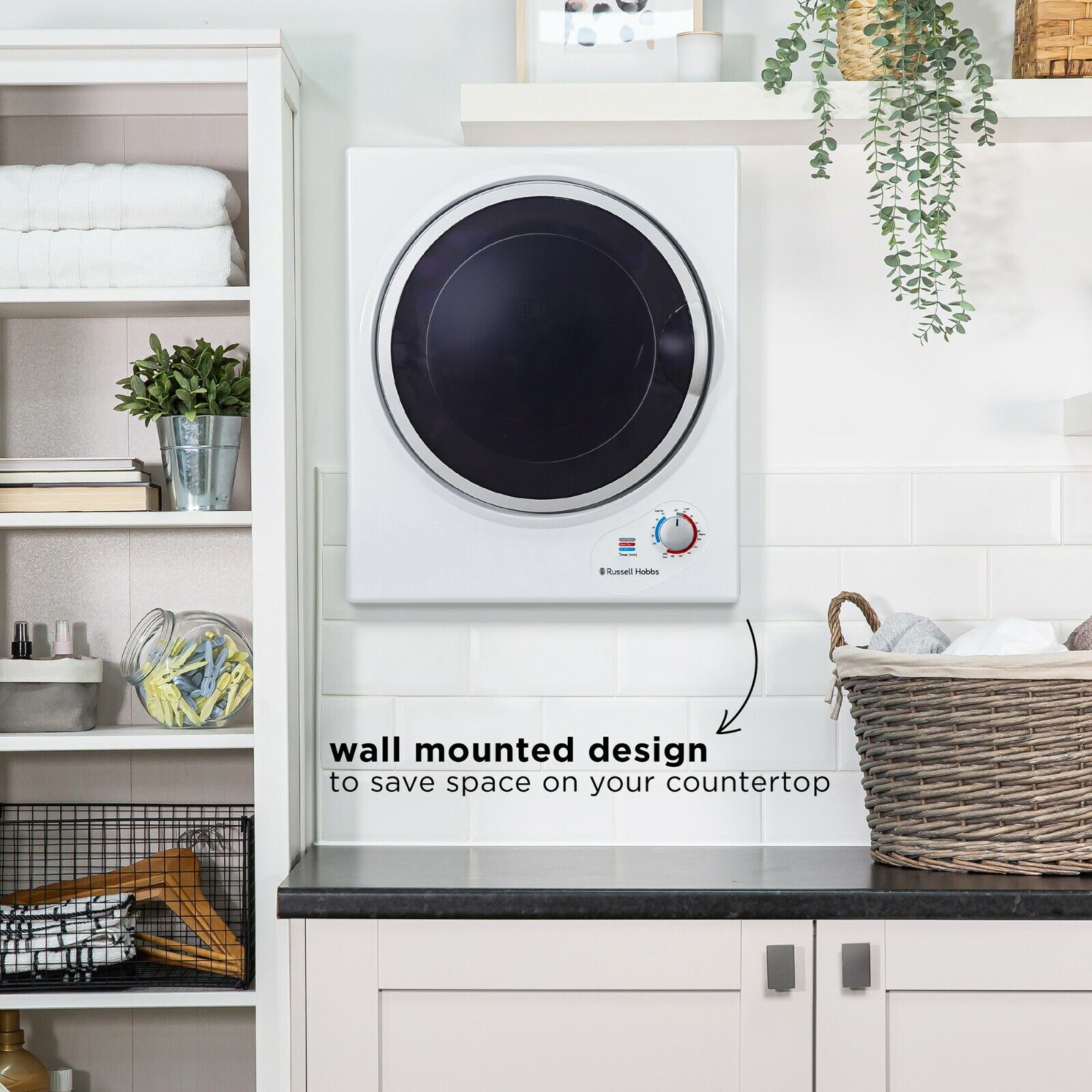 Russell Hobbs 2.5kg Portable Mini Tumble Dryer