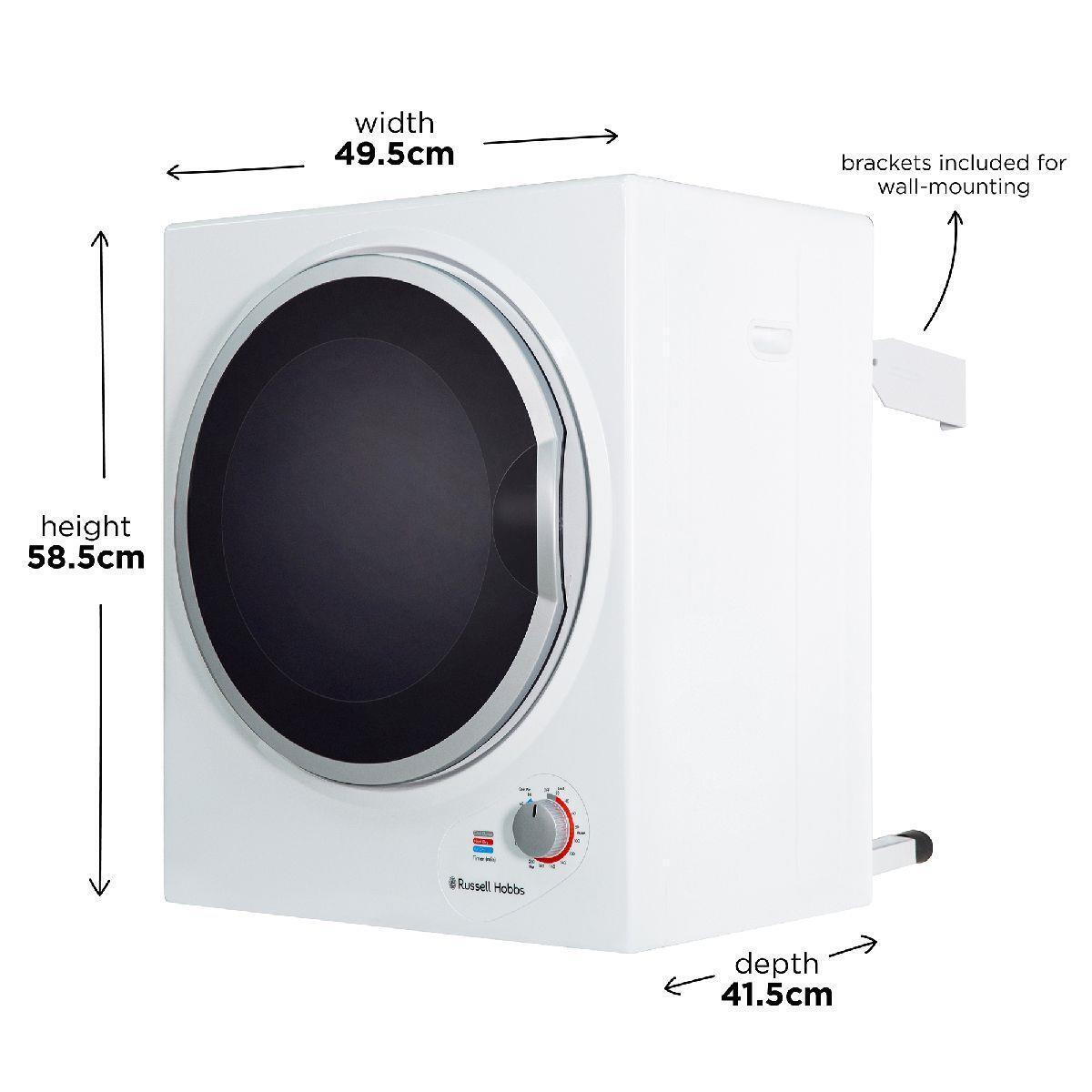 Russell Hobbs 2.5kg Compact Mini Tumble Dryer