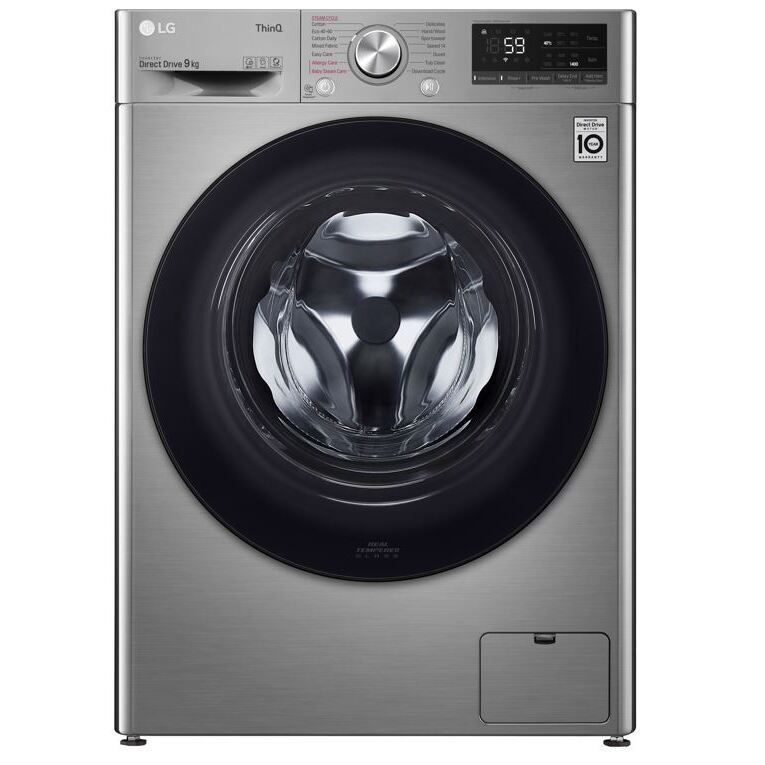 LG 9kg Smart Stainless Steel Washing Machine