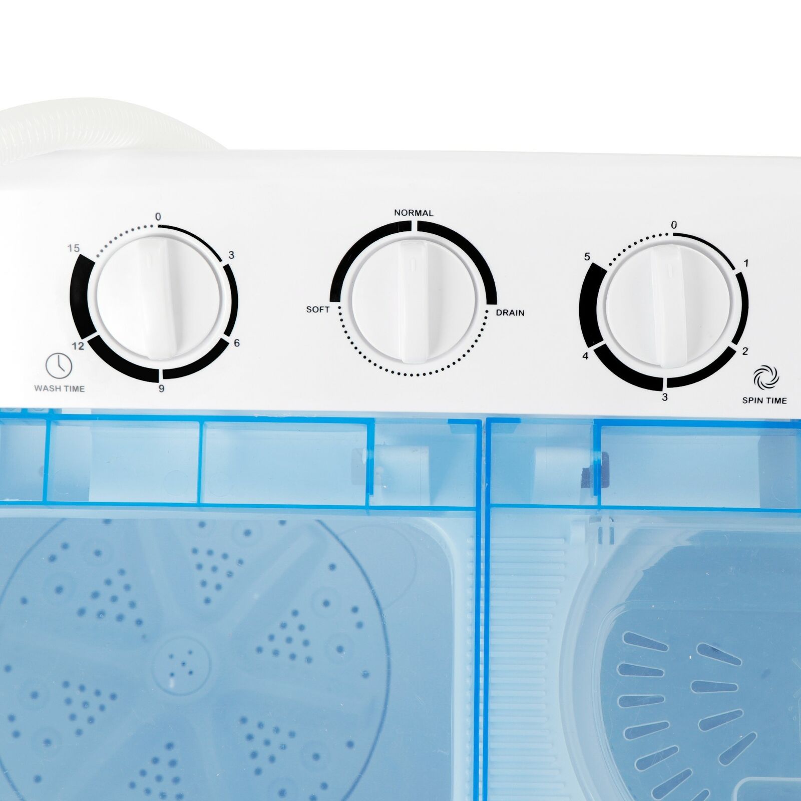 Compact Mini Twin Tub Laundry Washer & Spin Dryer