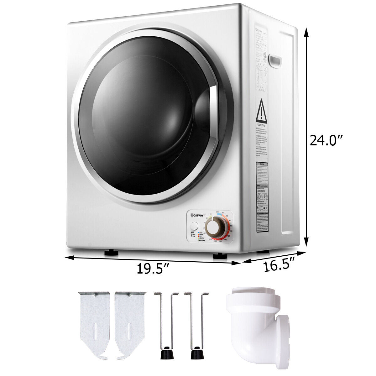 Compact Electric Tumble Dryer, Freestanding or Wall-Mounted