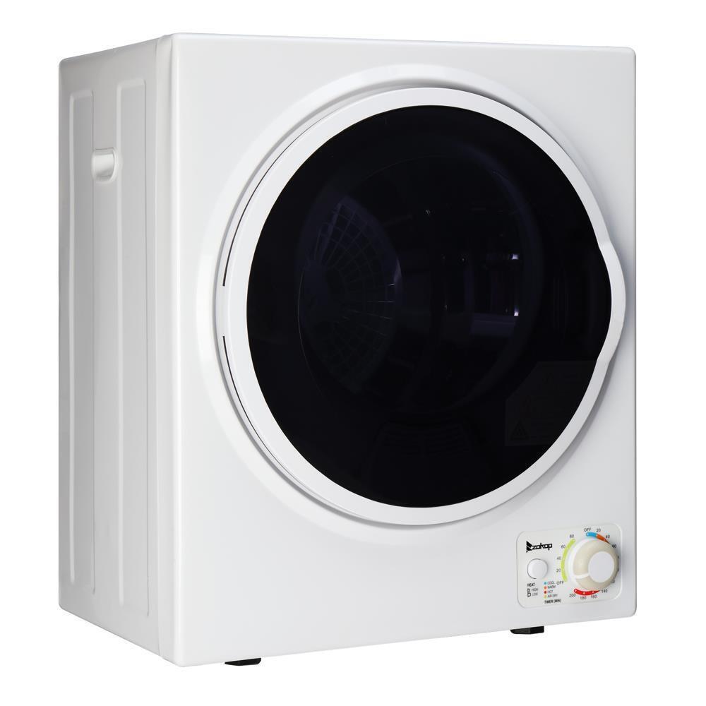 Compact 1.6 Cu.Ft Electric Dryer with Knob Control