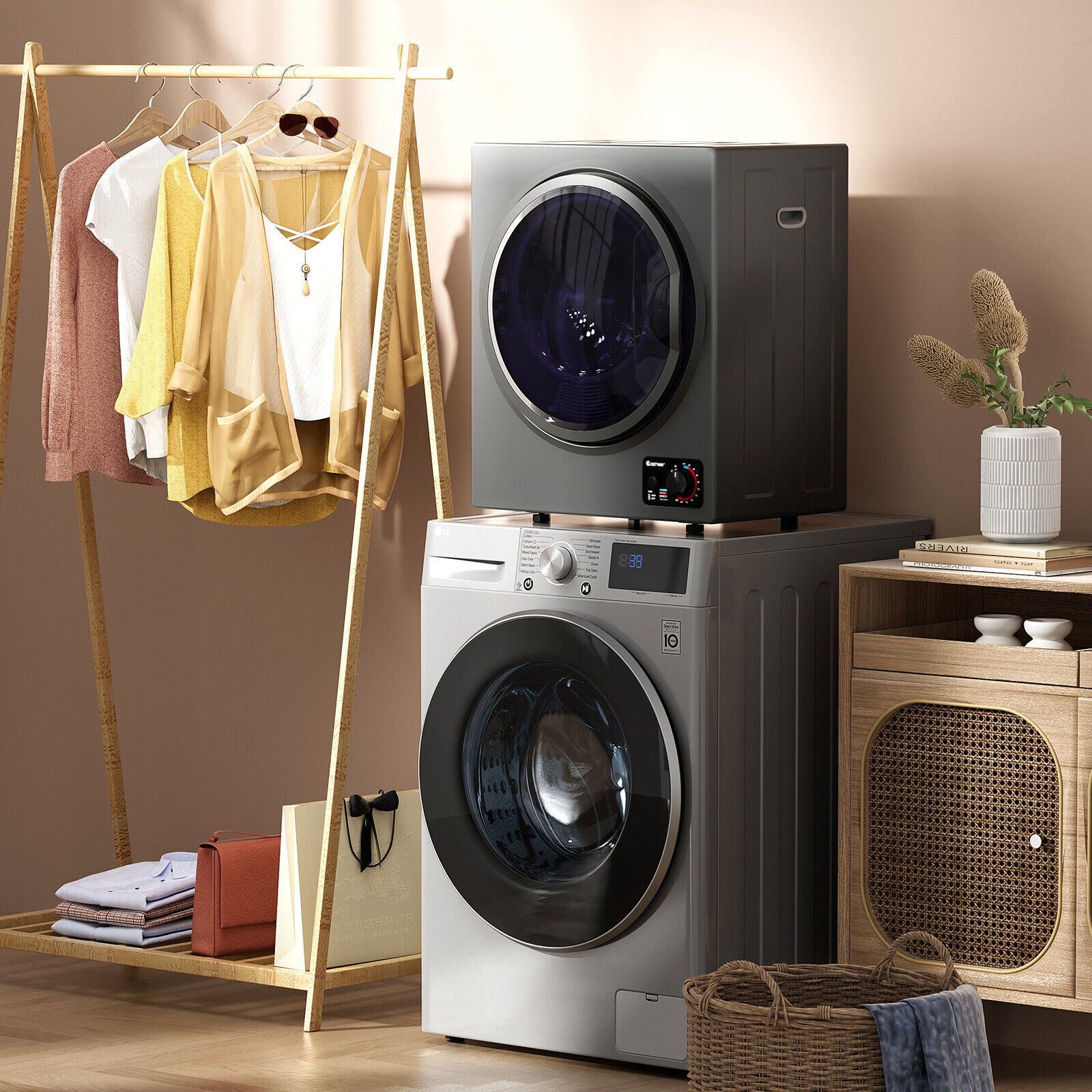 Compact Wall-Mounted Electric Tumble Dryer 1.5 cu.ft