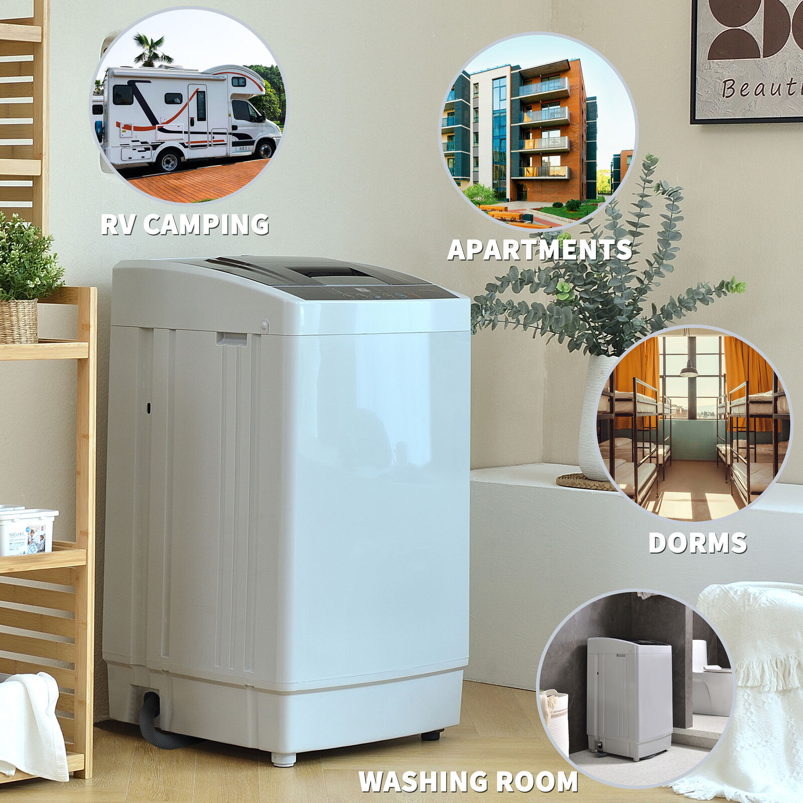 Compact Full-Automatic Portable Washing Machine