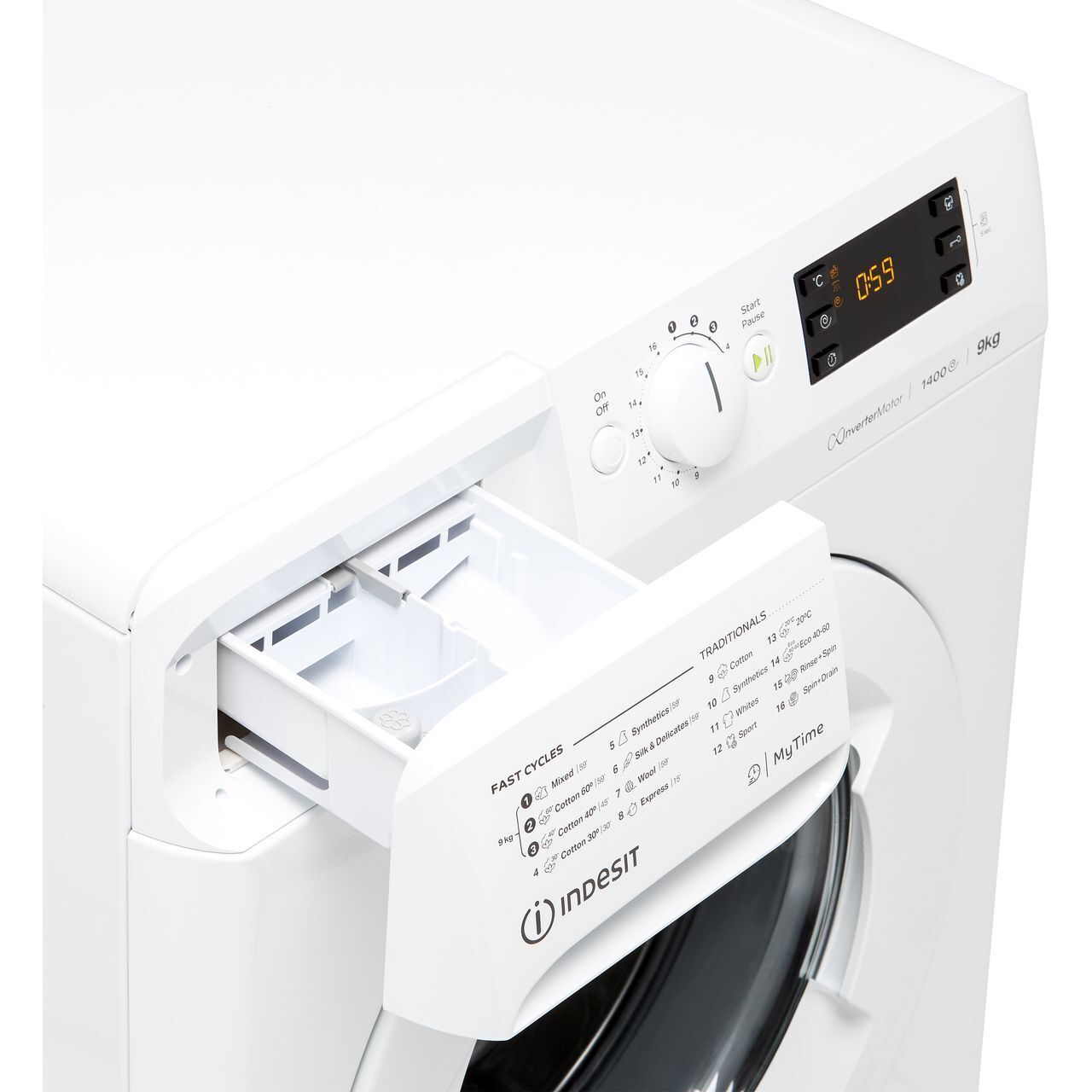 Indesit 9kg White Washing Machine, 1400 rpm