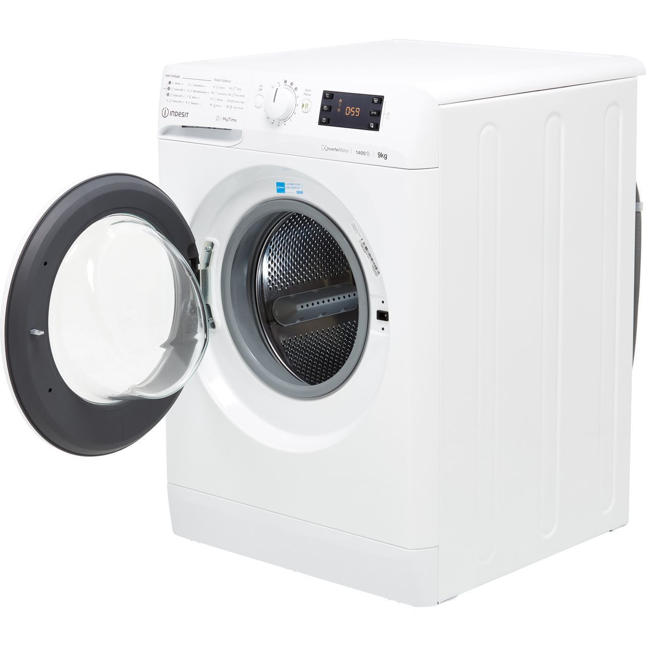 Indesit 9kg White Washing Machine, 1400 rpm