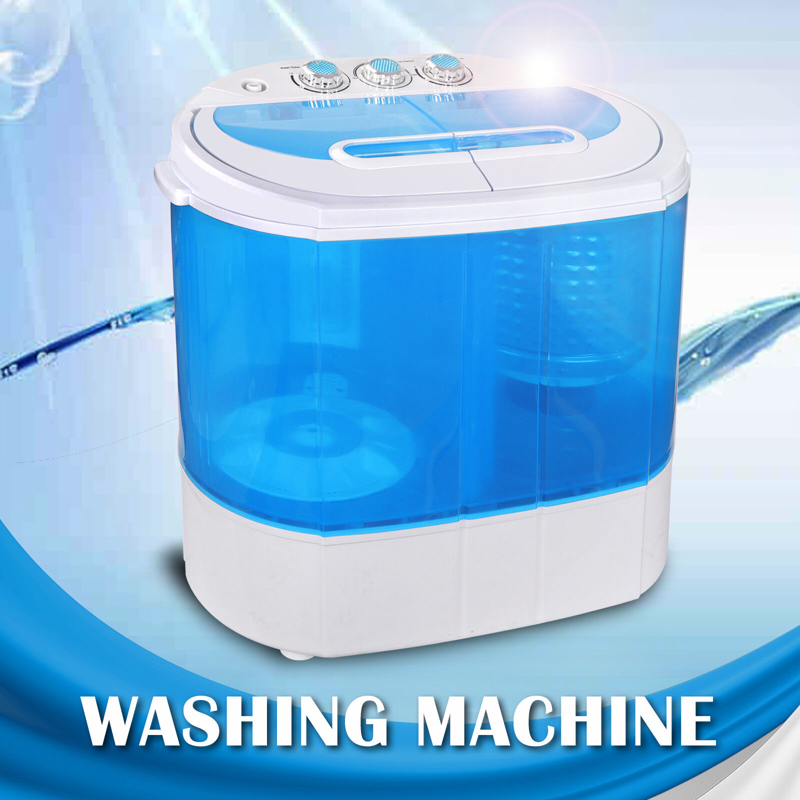Portable 10lbs Compact Lightweight Washing Machine & Dryer