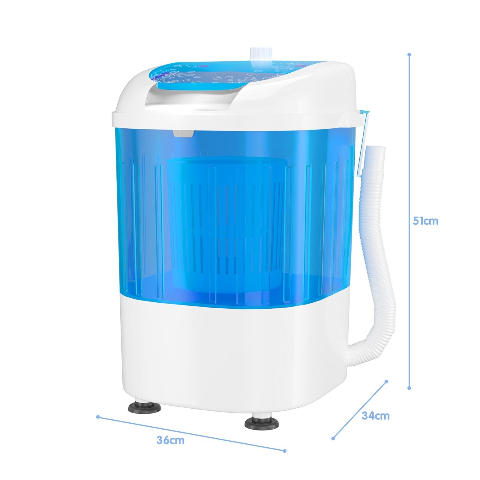 2 in 1 Portable Compact Washing Machine and Dryer