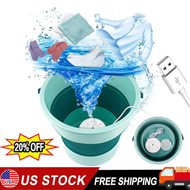 Portable USB Ultrasonic Mini Washing Machine