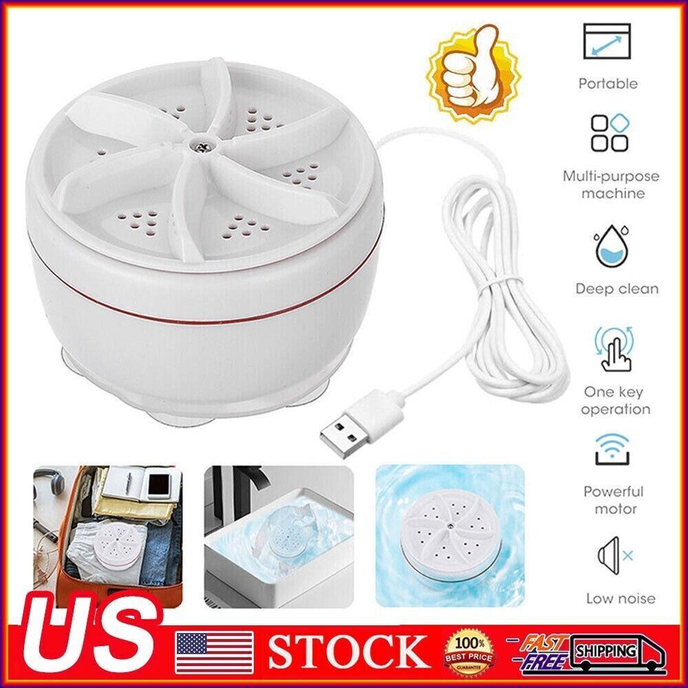 Portable 3in1 Ultrasonic USB Washing Machine