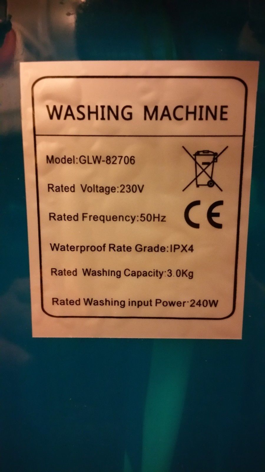 Portable Mini Washing Machine for Caravans and Motorhomes