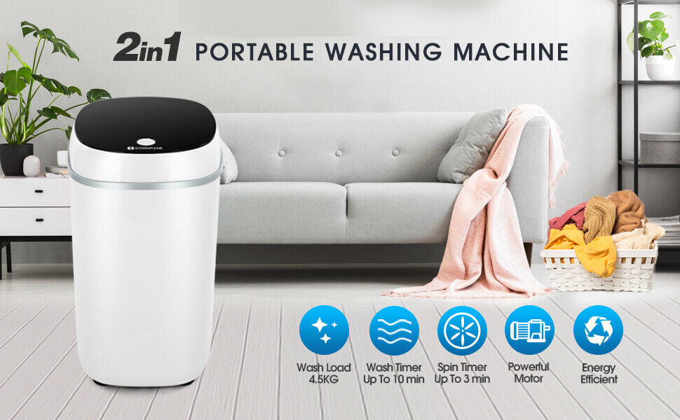 4.5kg Mini Portable Washing Machine and Spin Dryer