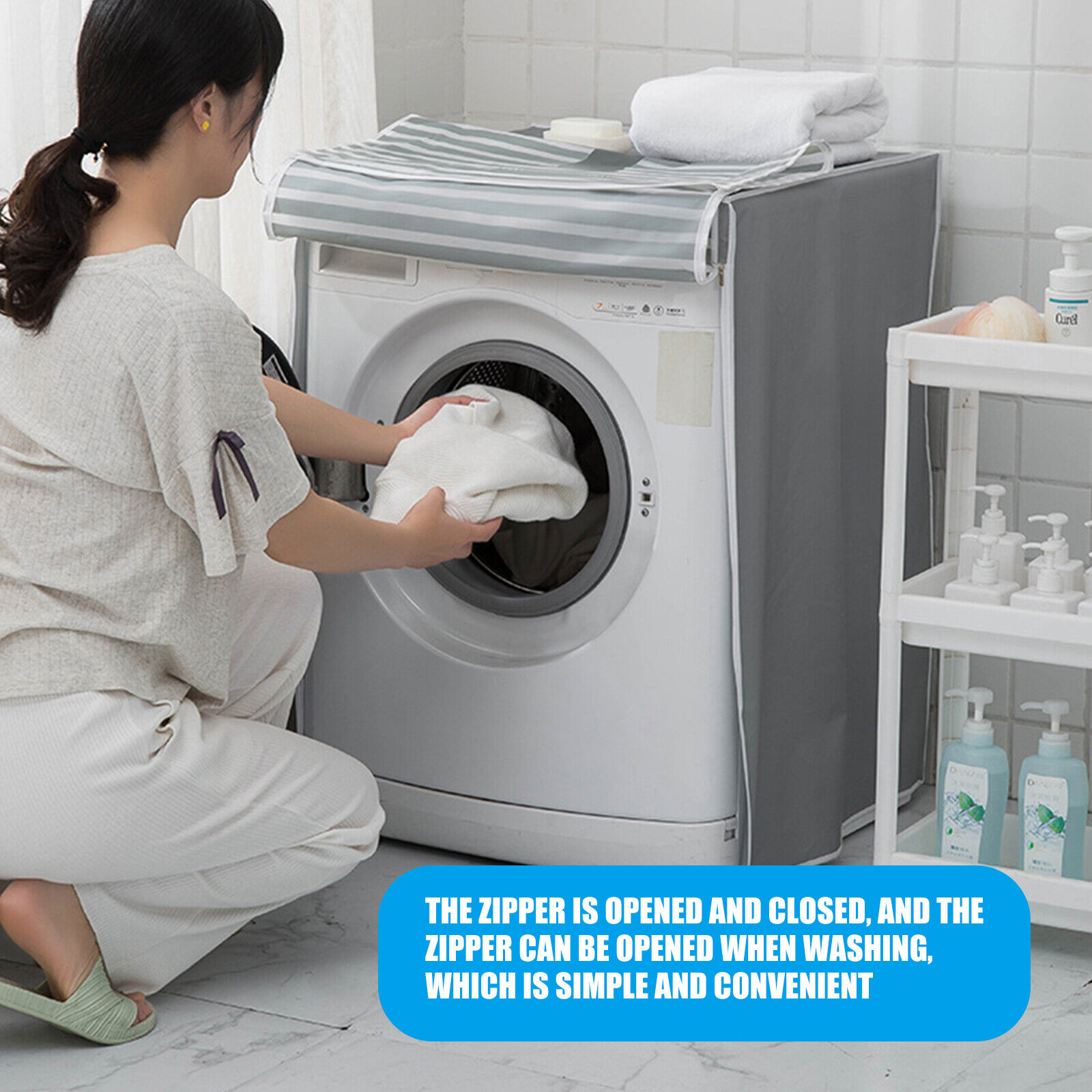 Waterproof Dust Cover for Front Loading Washing Machines