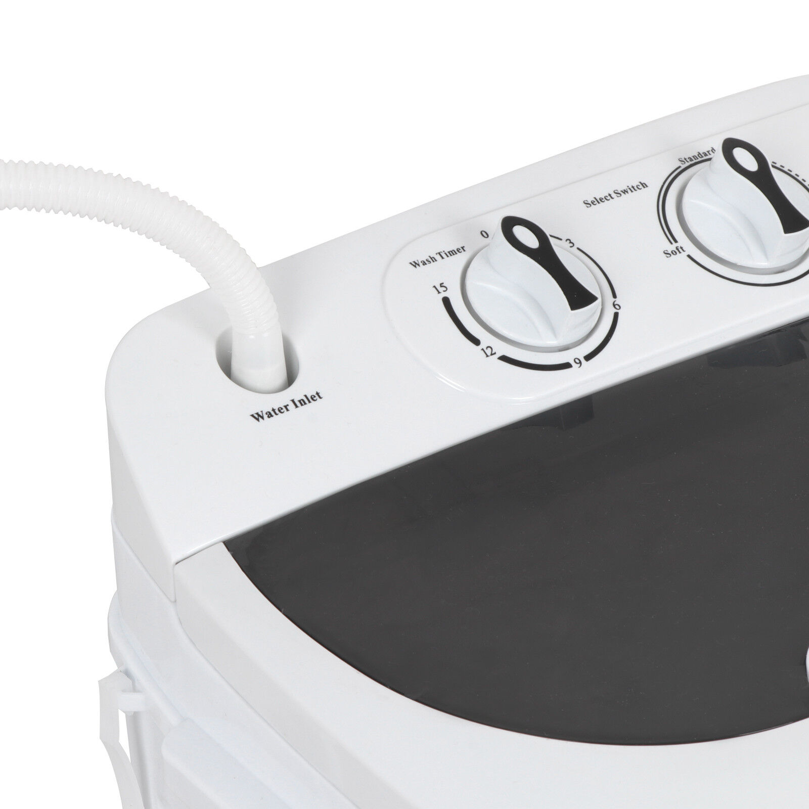 Portable Mini Washer and Dryer Combo in White