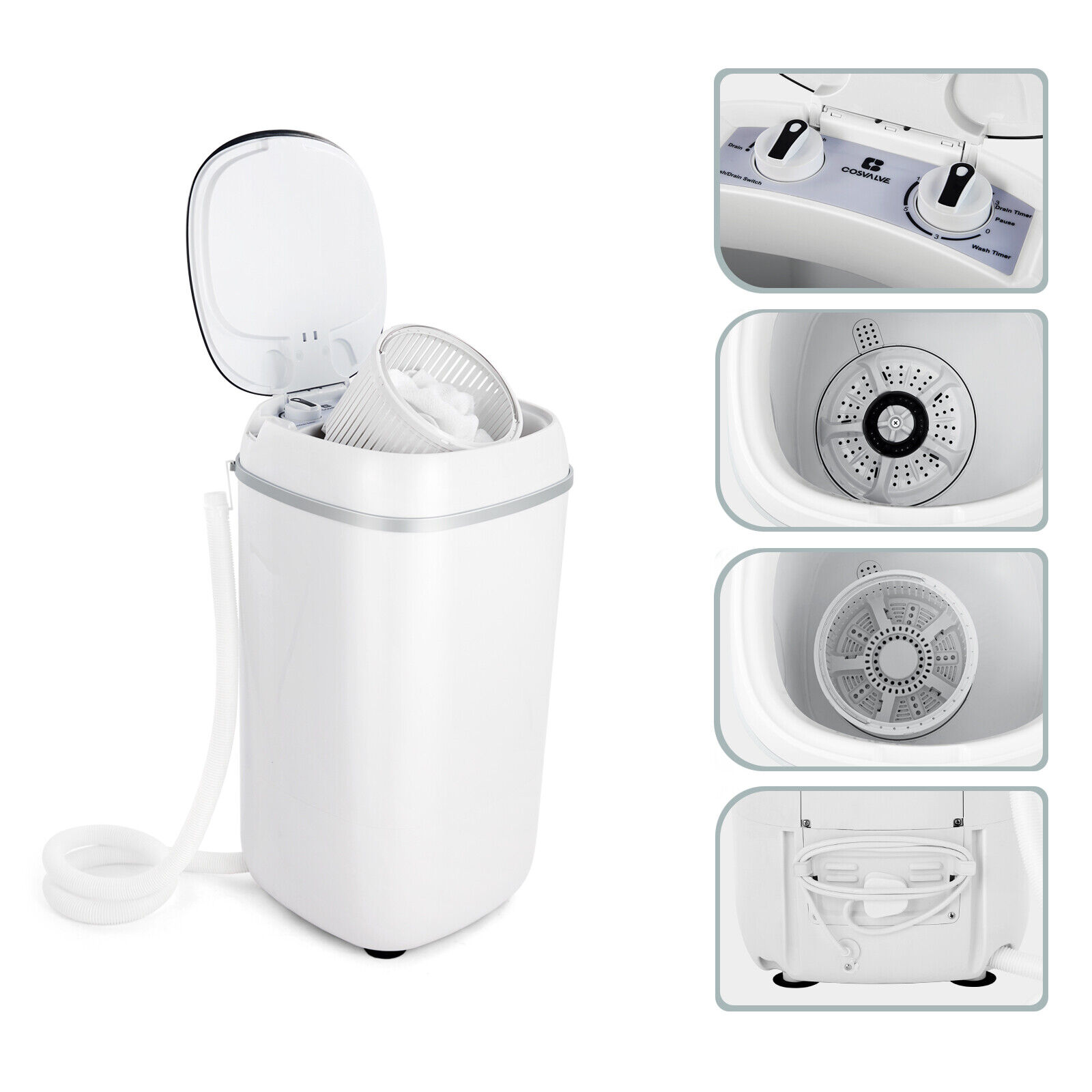 4.5kg Mini Portable Washing Machine and Spin Dryer