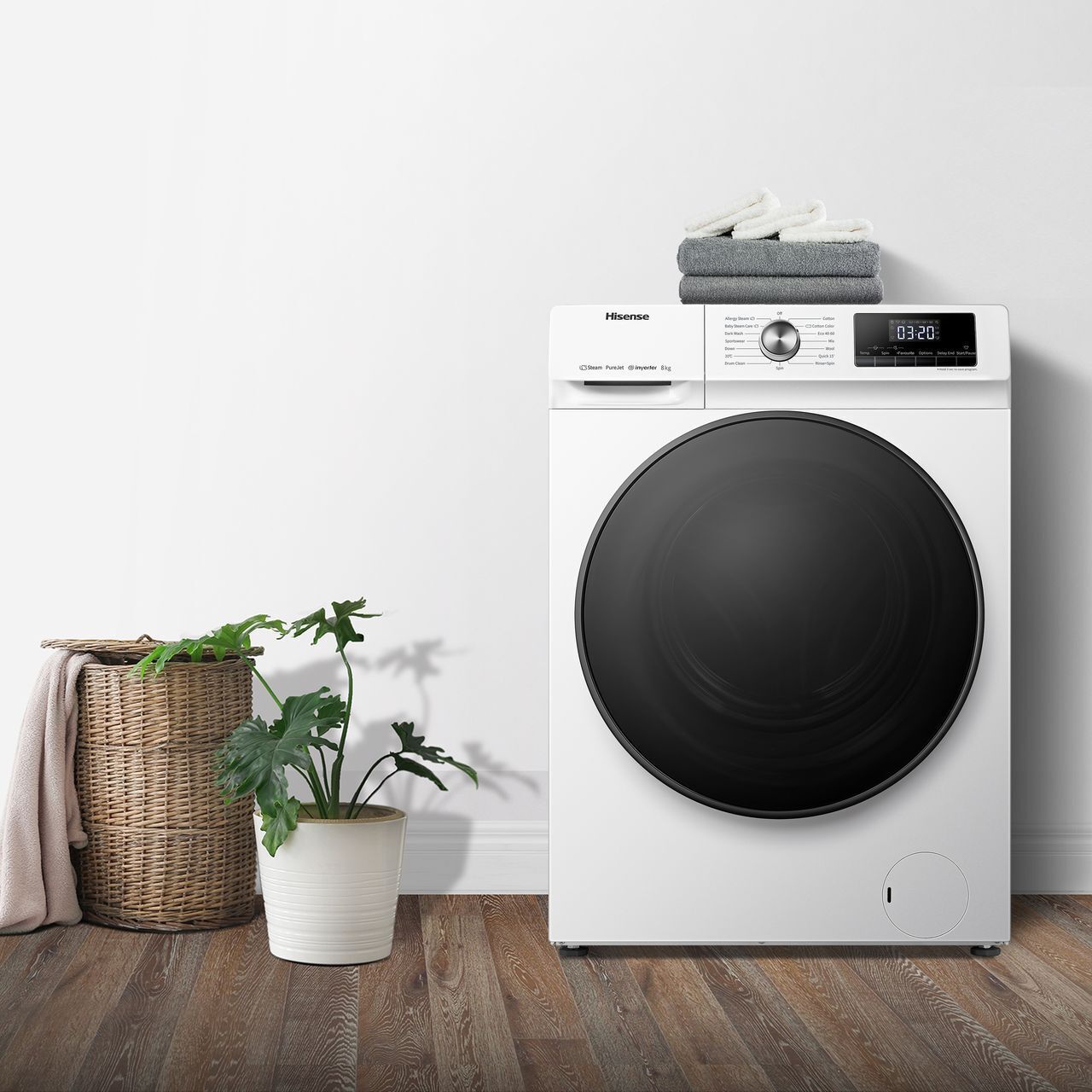 Hisense 8kg Washing Machine with Steam Function