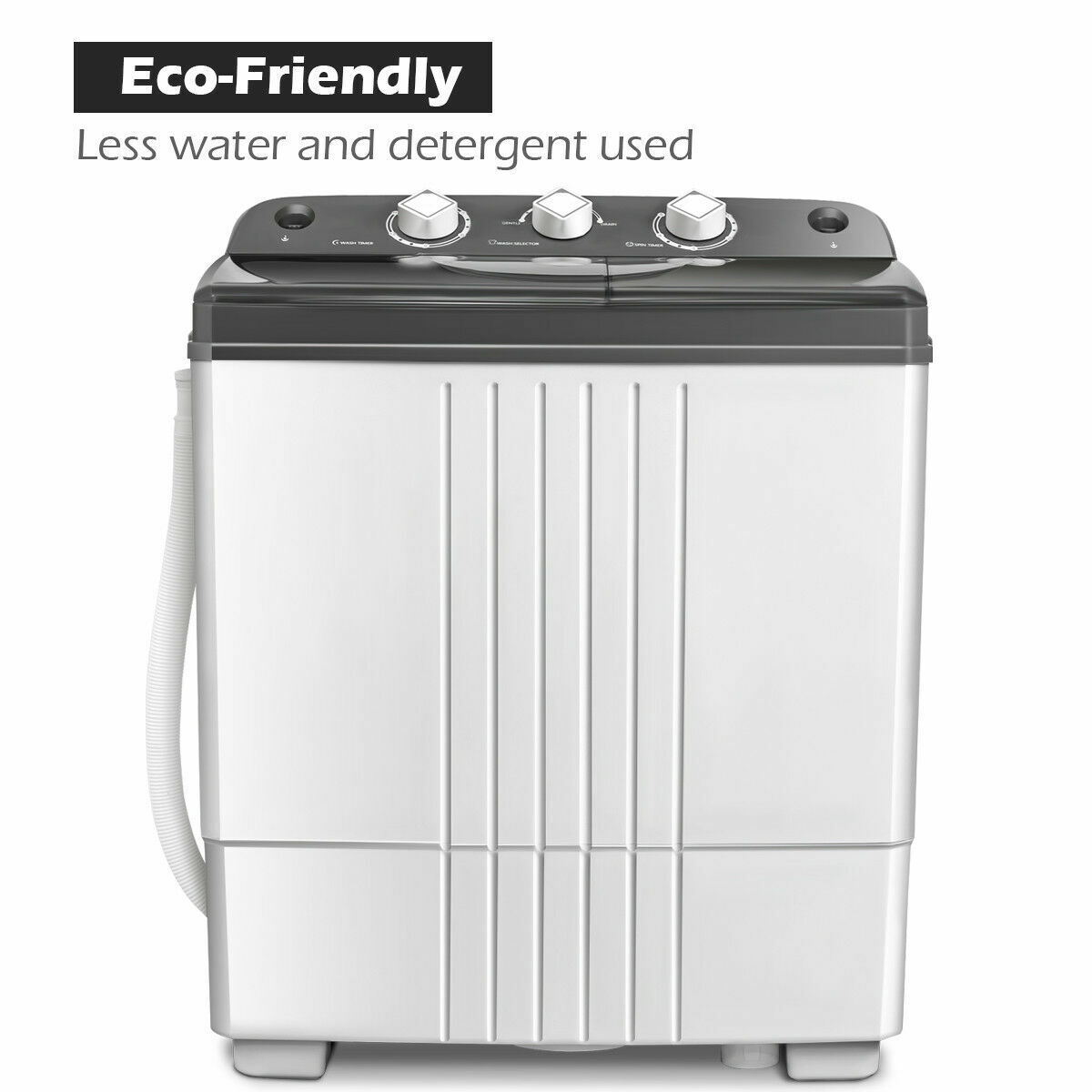 Costway Compact Mini Twin Tub Washing Machine