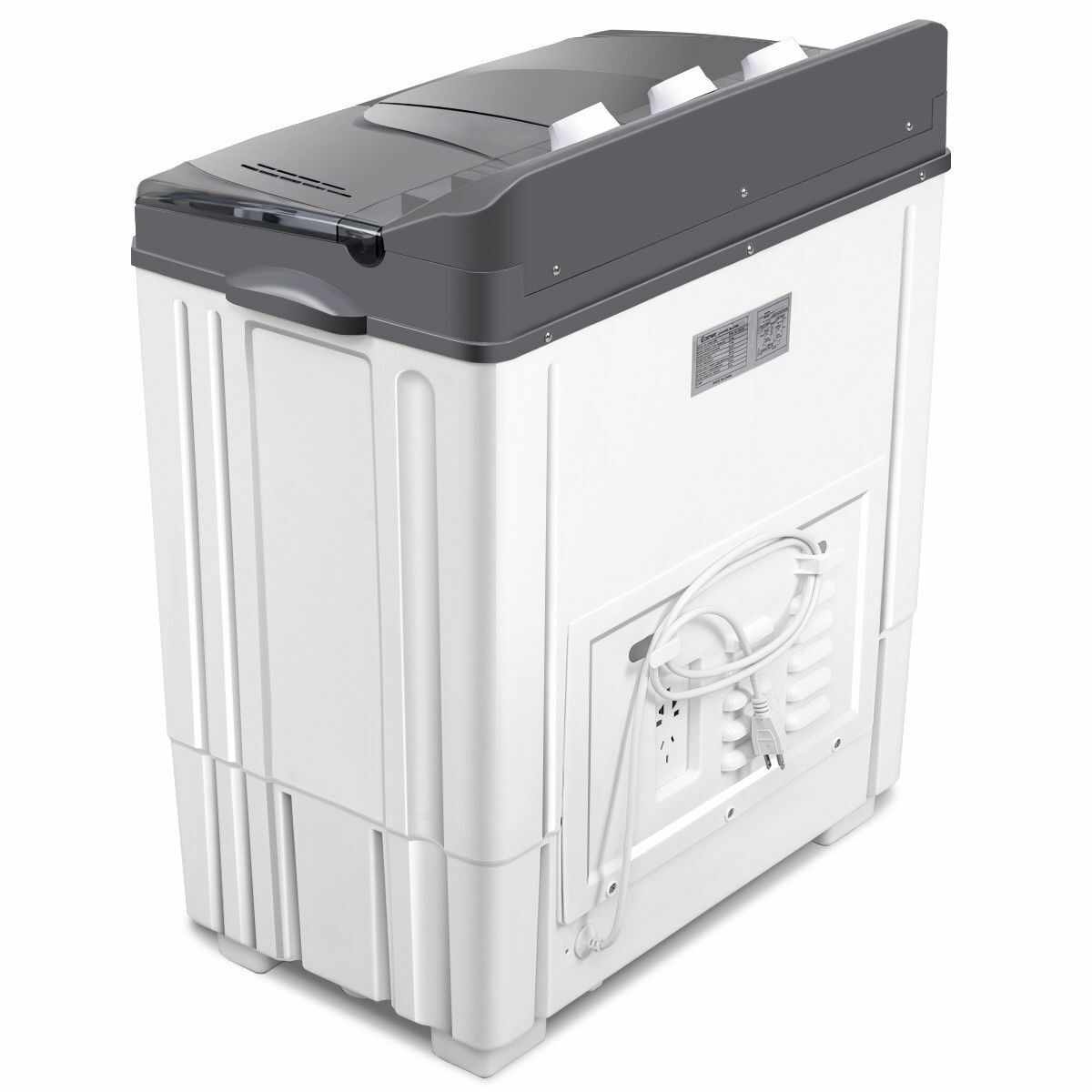 Costway Compact Mini Twin Tub Washing Machine