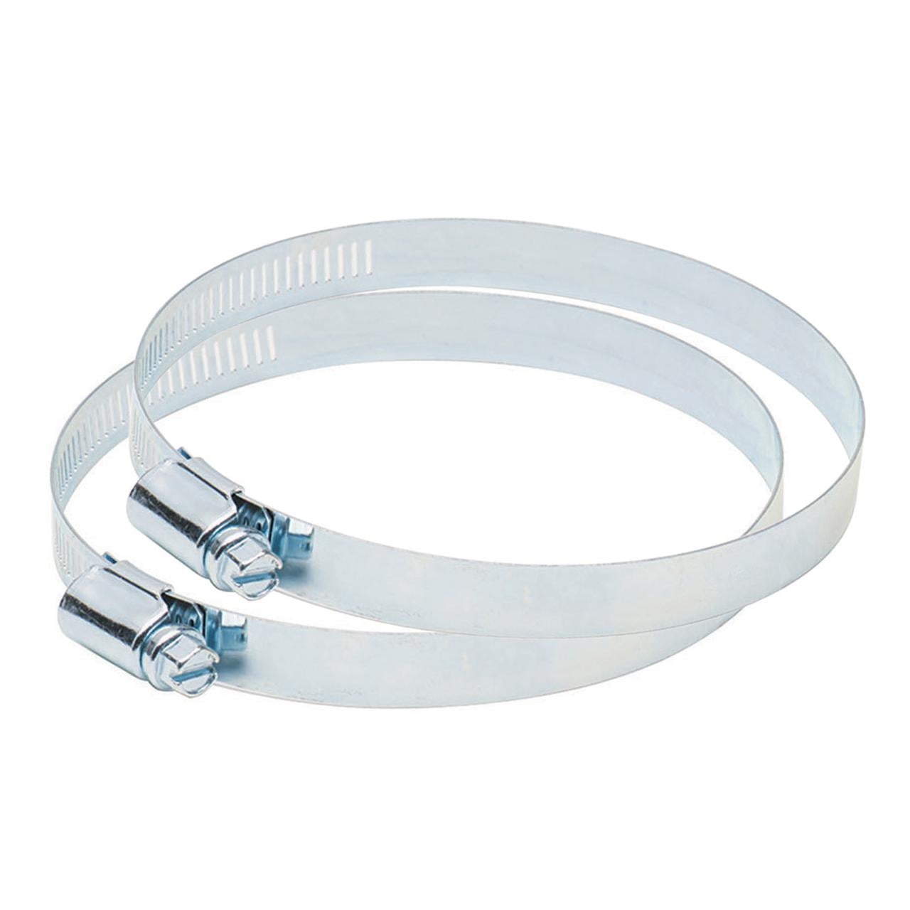 Deflecto 4" Metal Worm Drive Clamps - 2 Pack
