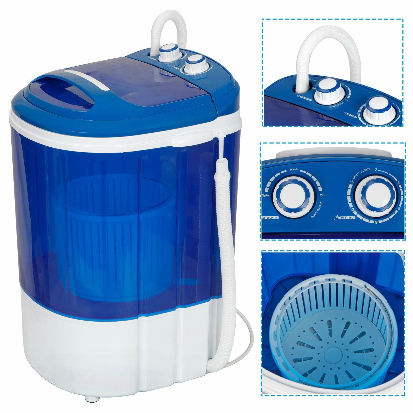 Mini Portable Washing Machine with Spinner Pump