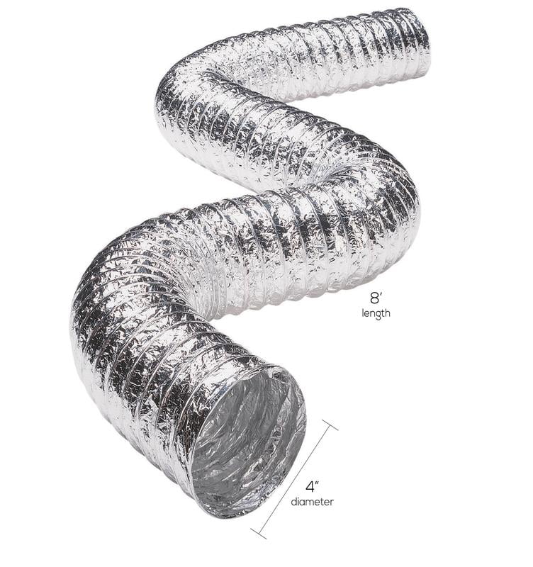 Deflecto Supurr-Flex 4" x 8' Dryer Duct
