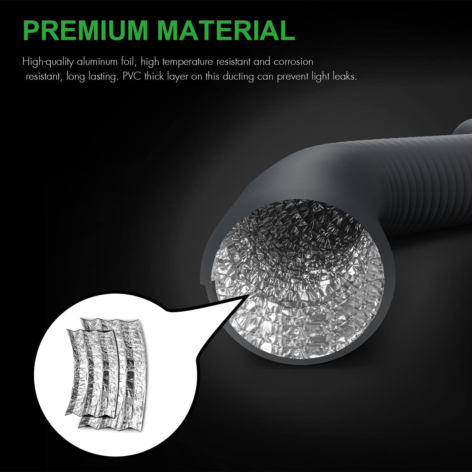 iPower 4-Inch 8-Feet Aluminum Dryer Vent Hose