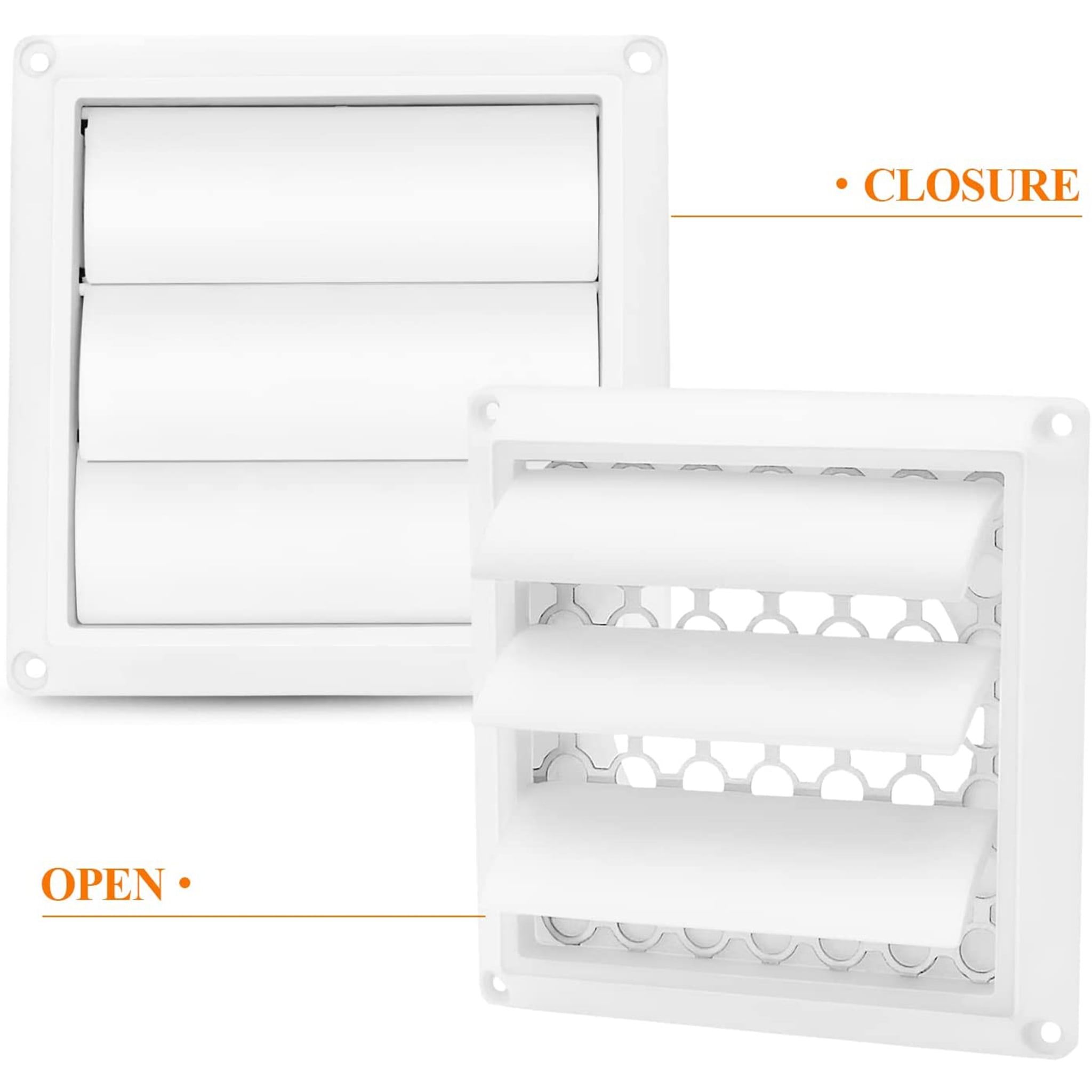 Beaquicy Outdoor 4" Dryer Vent Cover with Screen