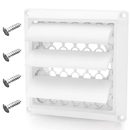 Funmit 4" Outdoor Dryer Vent Cover with Screws