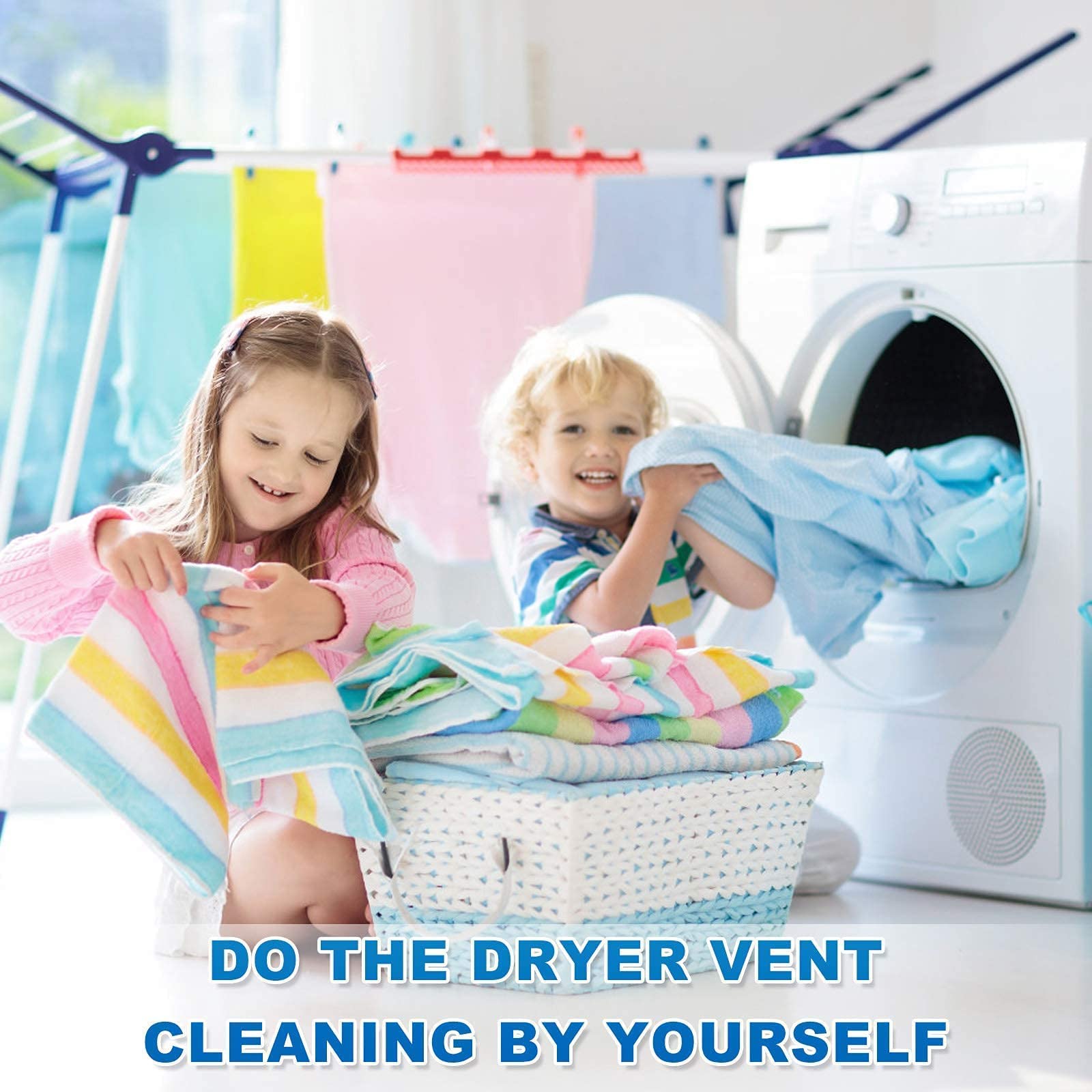 Dryer Vent Cleaner Kit with Vacuum Hose Attachment
