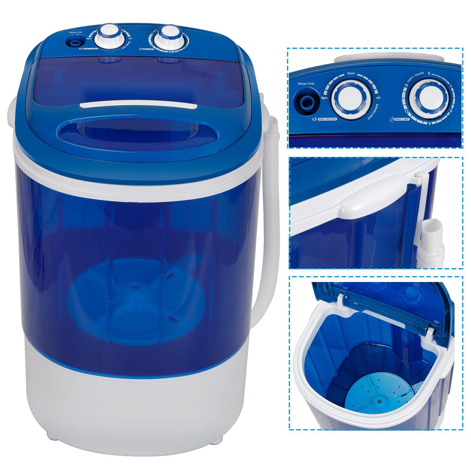 Mini Portable Washing Machine with Spinner Pump