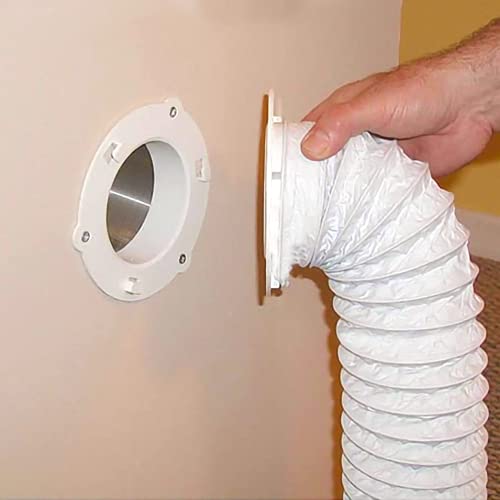 6" Dryer Vent Dock for 4" Tubes, White