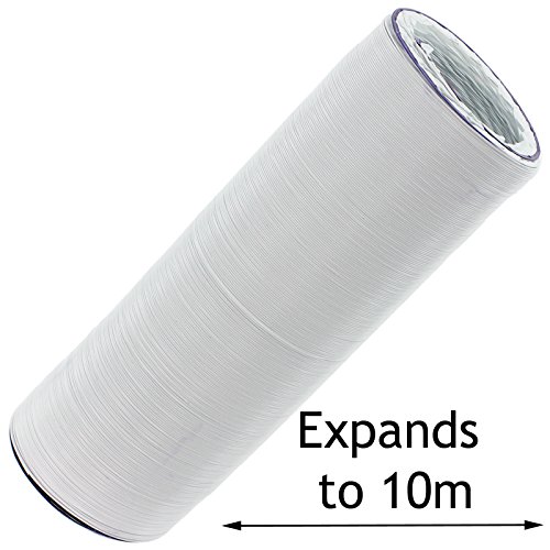 SPARES2GO 10m Extra Long Dryer Vent Hose