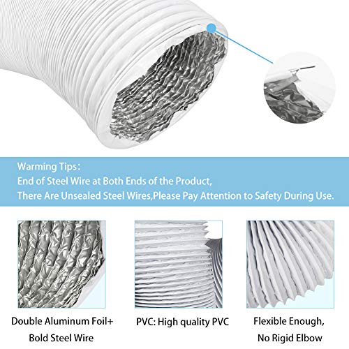 Flexible 4-Inch Dryer Vent Hose, 5FT