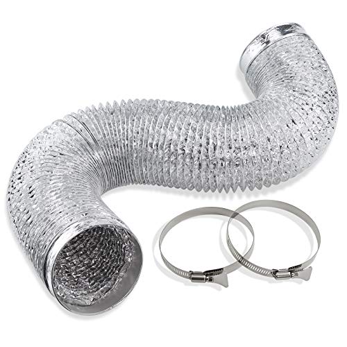 Cenipar 4-Inch Flexible Vent Hose with Clamps