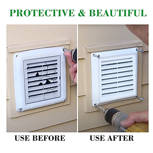 Funmit 4'' Louvered Vent Cover for Dryer Exhaust