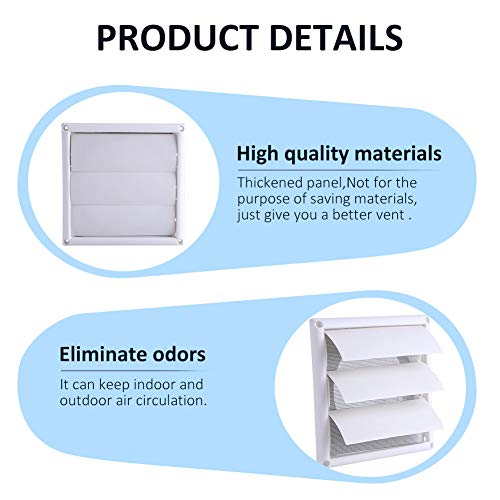 15x15cm Plastic Air Vent Grille with Flyscreen