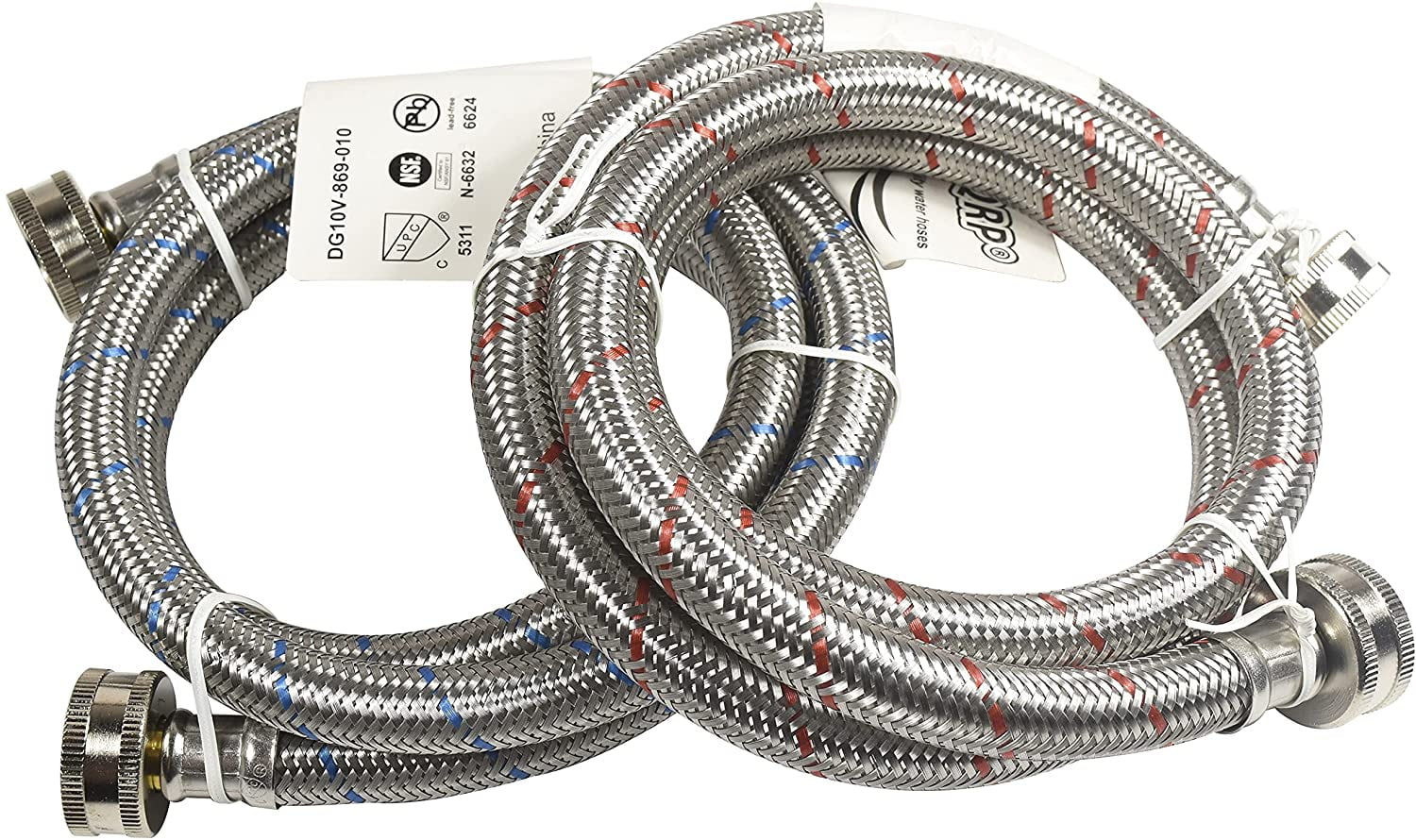 Premium 4-ft Burst Proof Washing Machine Hoses