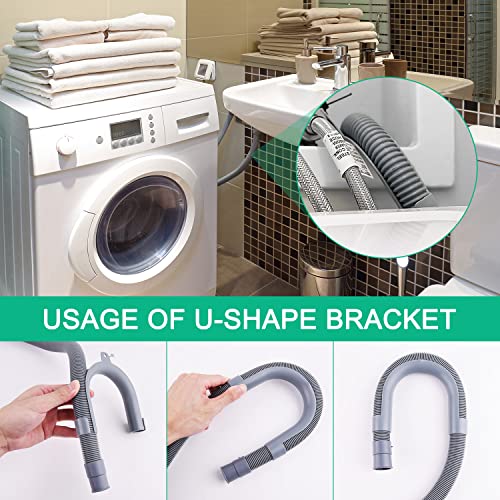 QUACOWW 1.5m Washing Machine Drain Hose Extension