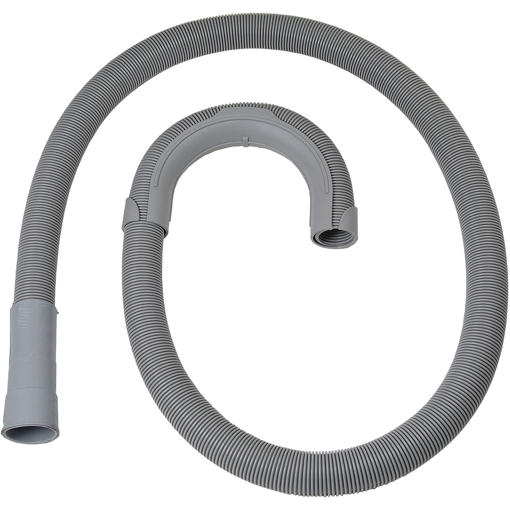 4.5' Rubber Washing Machine Discharge Hose - Black