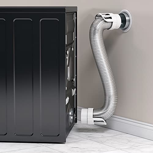Flexible Aluminum Dryer Vent Hook Up Kit 4"x8
