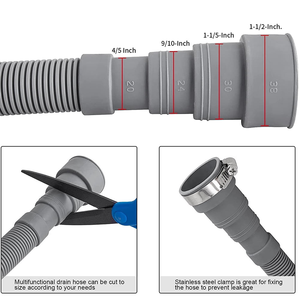 Universal 10Ft Drain Hose Extension for Washing Machines