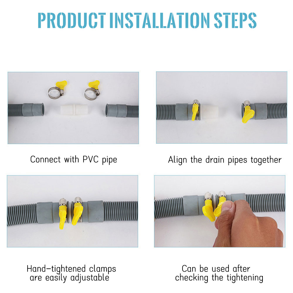 Miuline 2M Universal Washing Machine Drain Hose