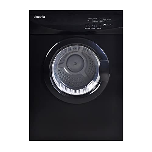 electriQ 7kg Freestanding Vented Tumble Dryer - Black