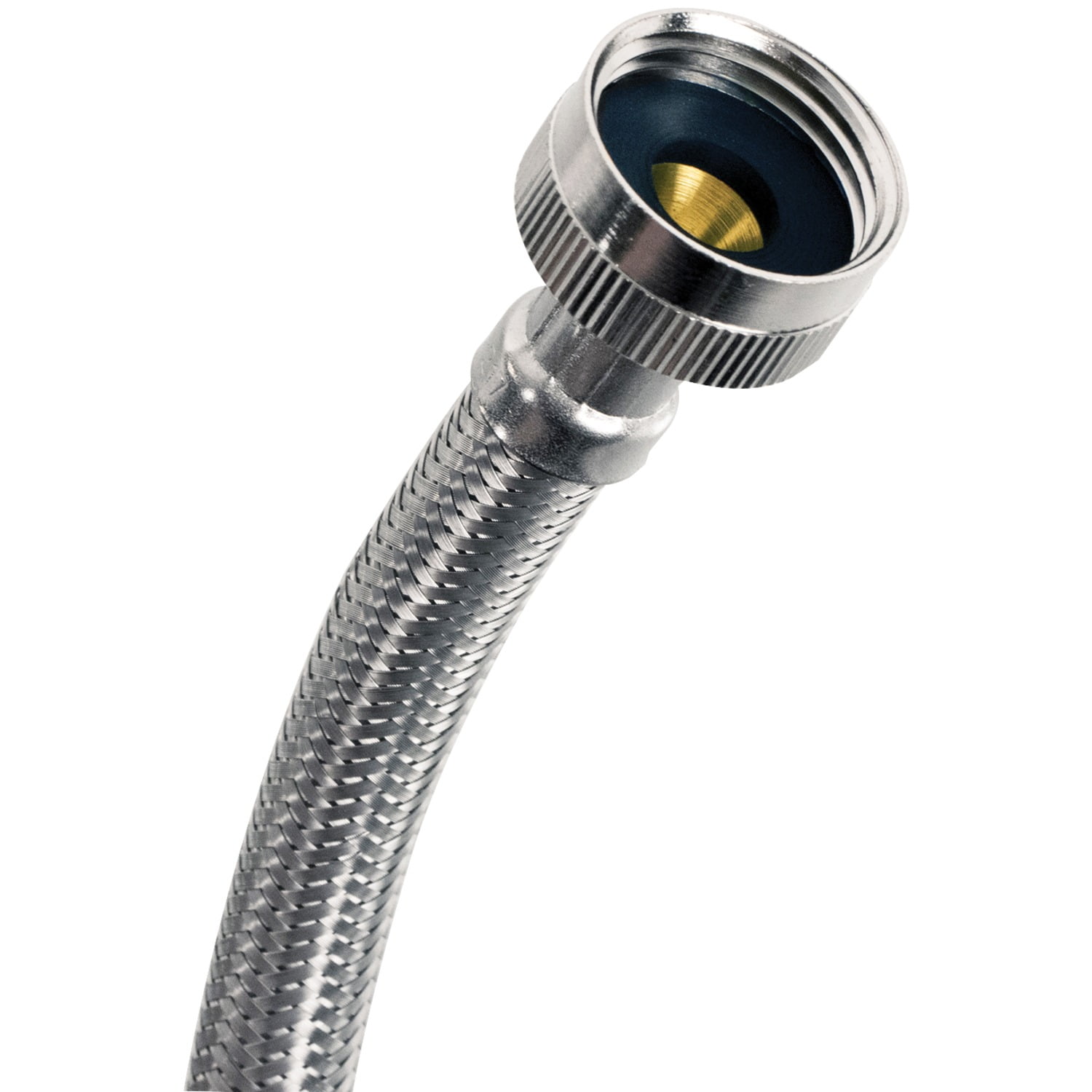 Stainless Steel 4ft Washing Machine Hoses - 2 Pack