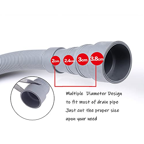 HLMOptimo Flexible Washing Machine Drain Hose Kit