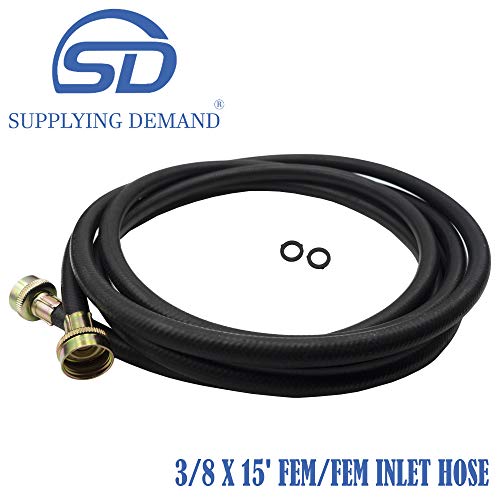 15 Foot Washer Fill Hose with Gaskets