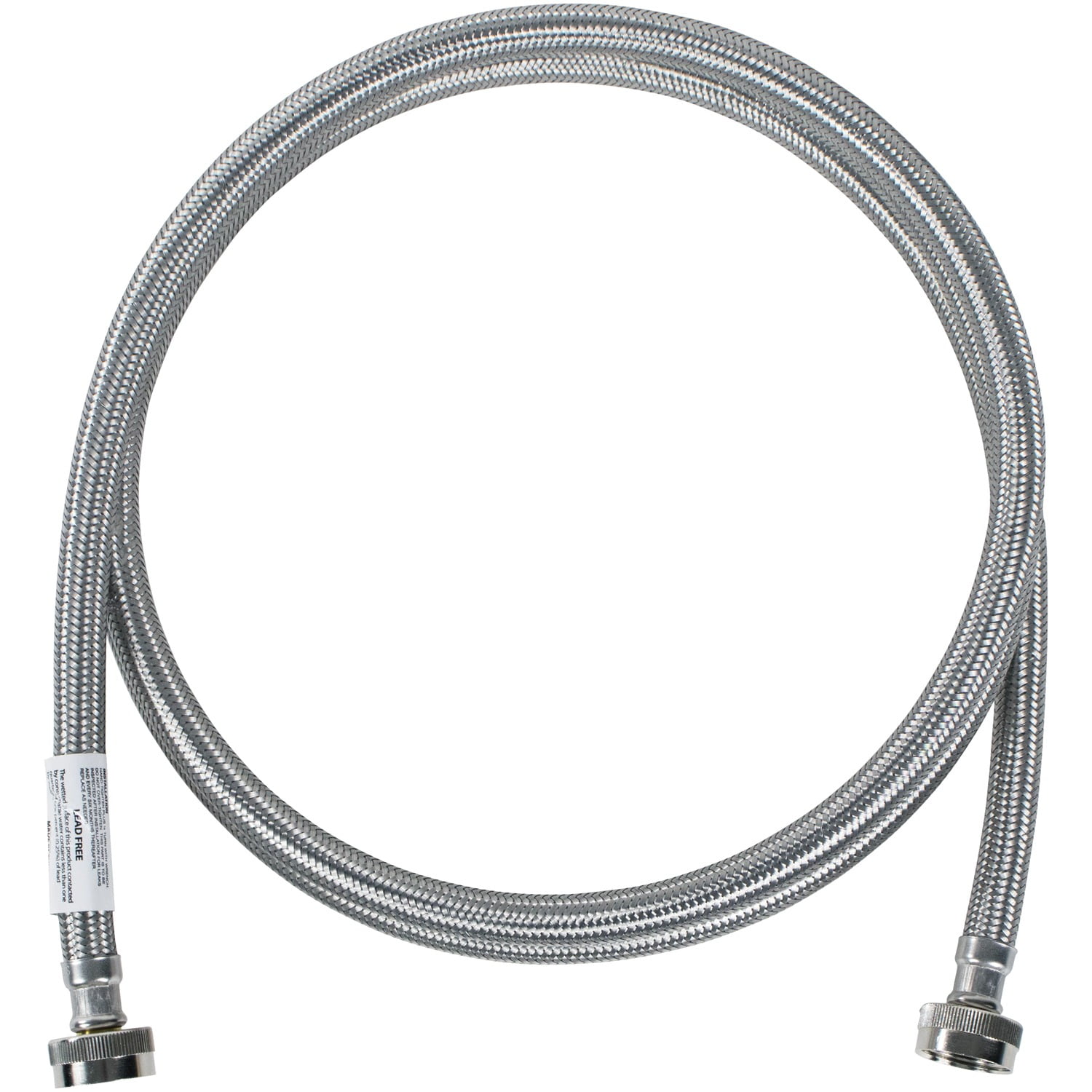 8ft Braided Stainless Steel Washing Machine Hose