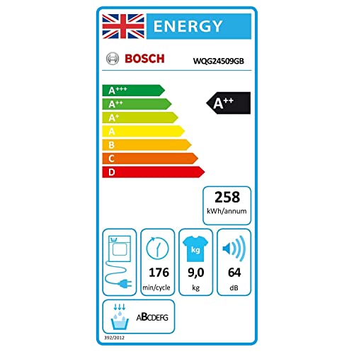 Bosch 9kg Heat Pump Tumble Dryer, Serie 6