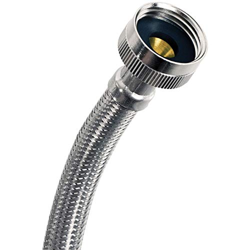 Braided Stainless Steel Washing Machine Hose, 6ft